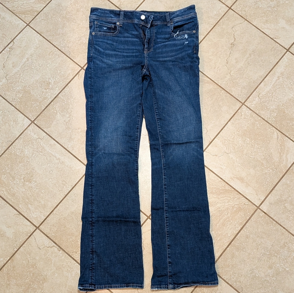 American Eagle Outfitters Dark Blue Flare Jeans